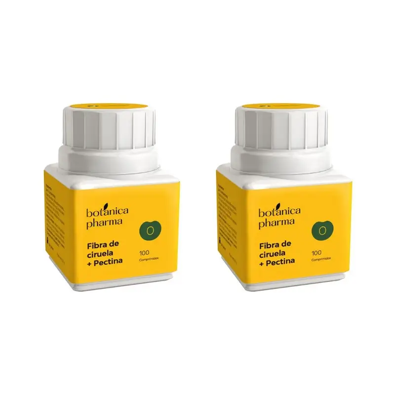 Botánicapharma Fibra Ciruela + Pectina, 2X100 Comprimidos