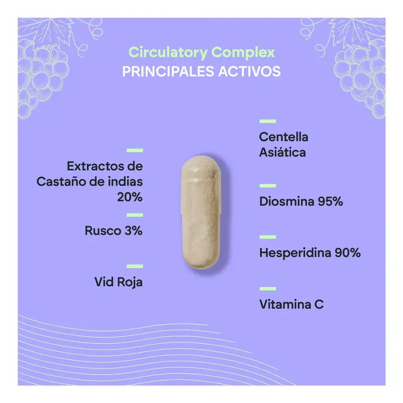 Nutralie Circulatory Complex With Diosmin + Hesperidin, 60 capsules