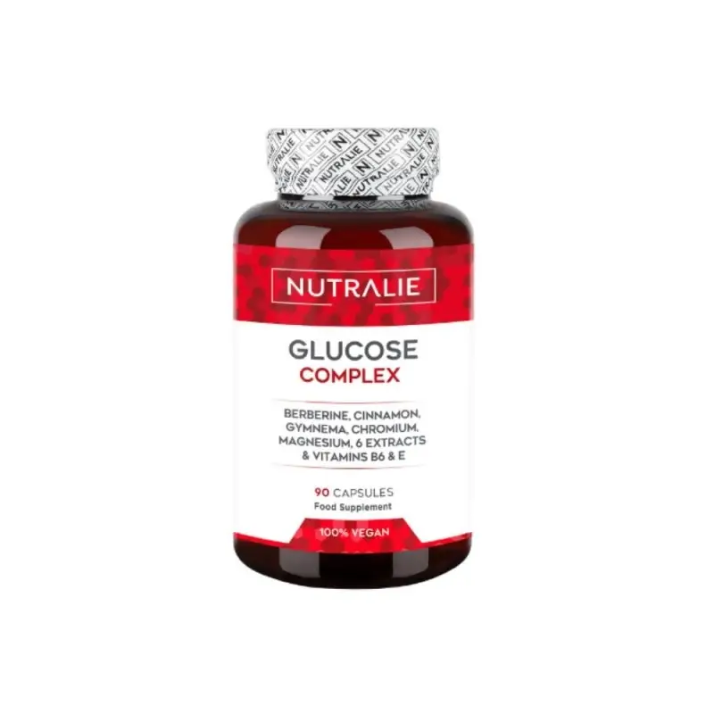 Nutralie Glucosa Complex Con Berberina + Cromo + Canela , 90 cápsulas