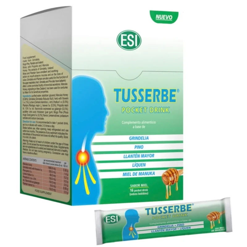 Tusserbe Pocket Drink 16 Sobres | Trepat Diet