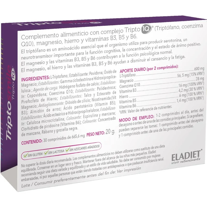 Triptosmile 30 Comprimidos | Eladiet