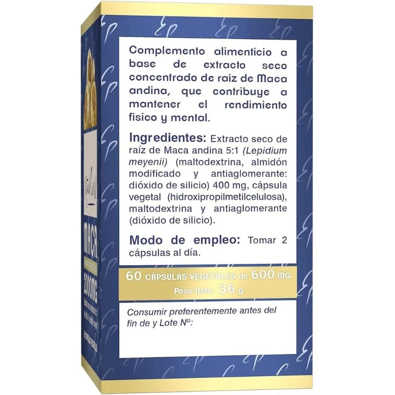 Estado Puro Maca 2000 Mg 60 Capsulas | Tongil