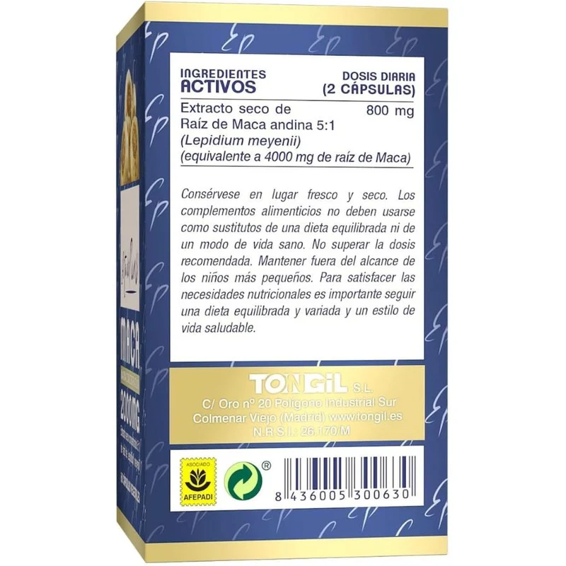 Estado Puro Maca 2000 Mg 60 Capsulas | Tongil
