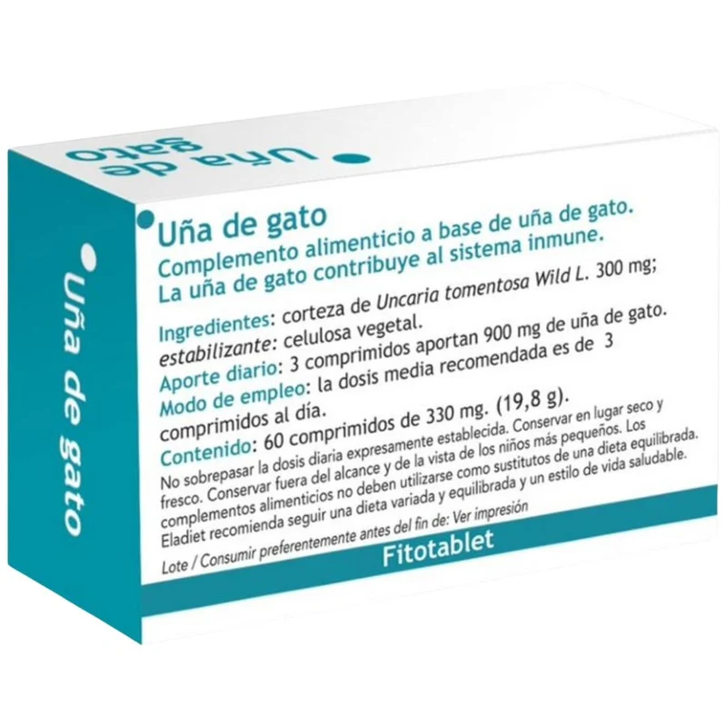 Uña de Gato Fitotablet 60 Comprimidos | Eladiet