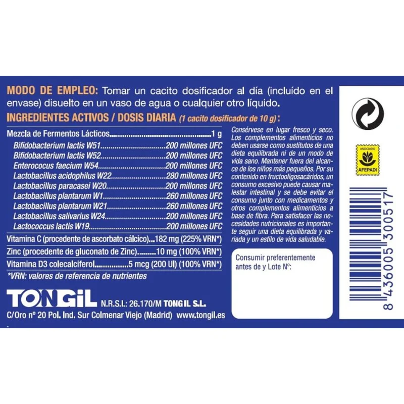 Bifisiete Defensas 200 gramos | Tongil