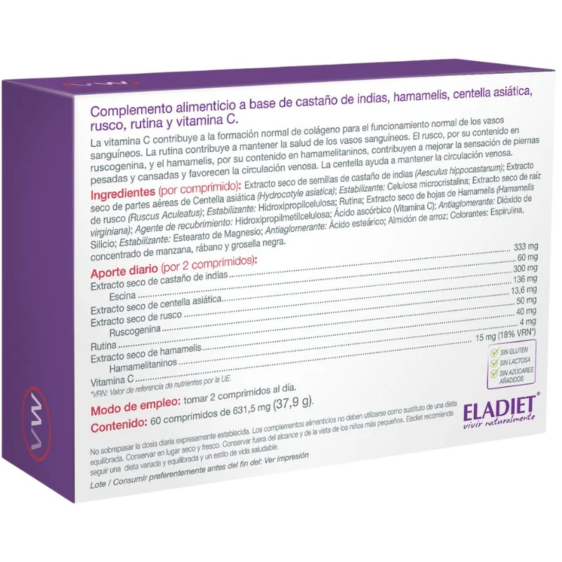Vitawoman Piernas Ligeras Forte 60 comprimidos | Eladiet