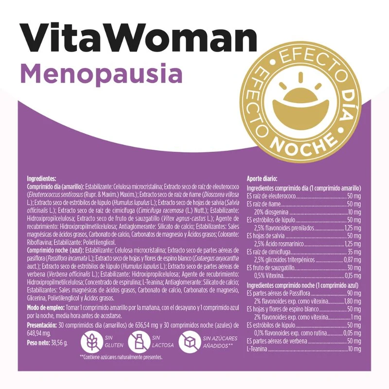 Vitawoman Menopausia 60 Comprimidos | Eladiet