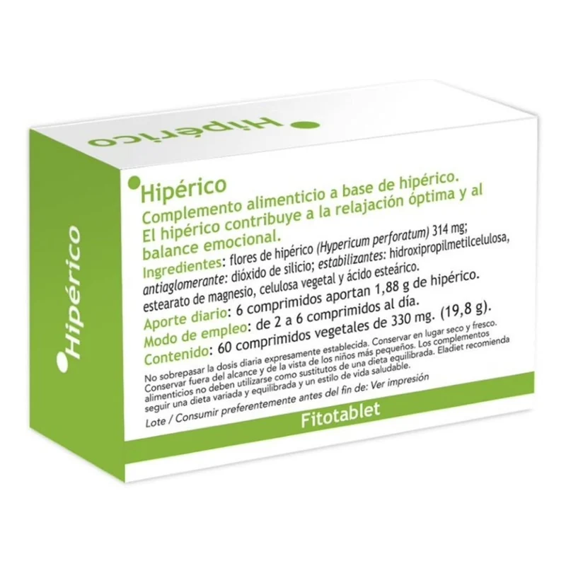 Hiperico Fitotablet 60 Comprimidos | Eladiet