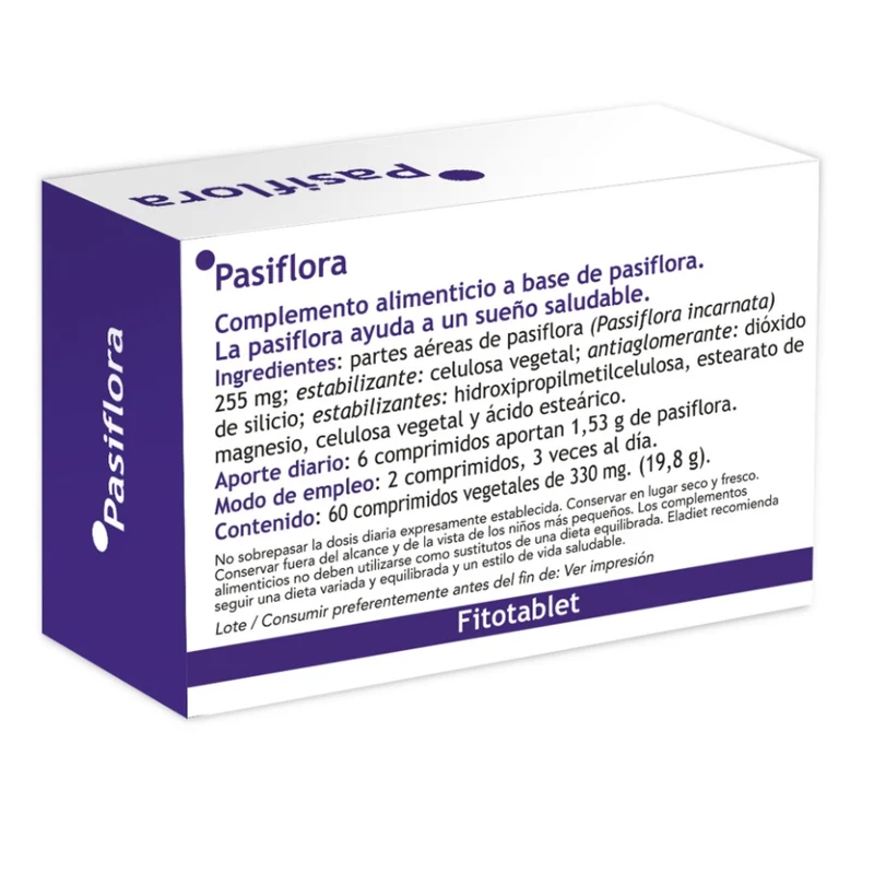 Pasiflora Fitotablet 60 Comprimidos | Eladiet
