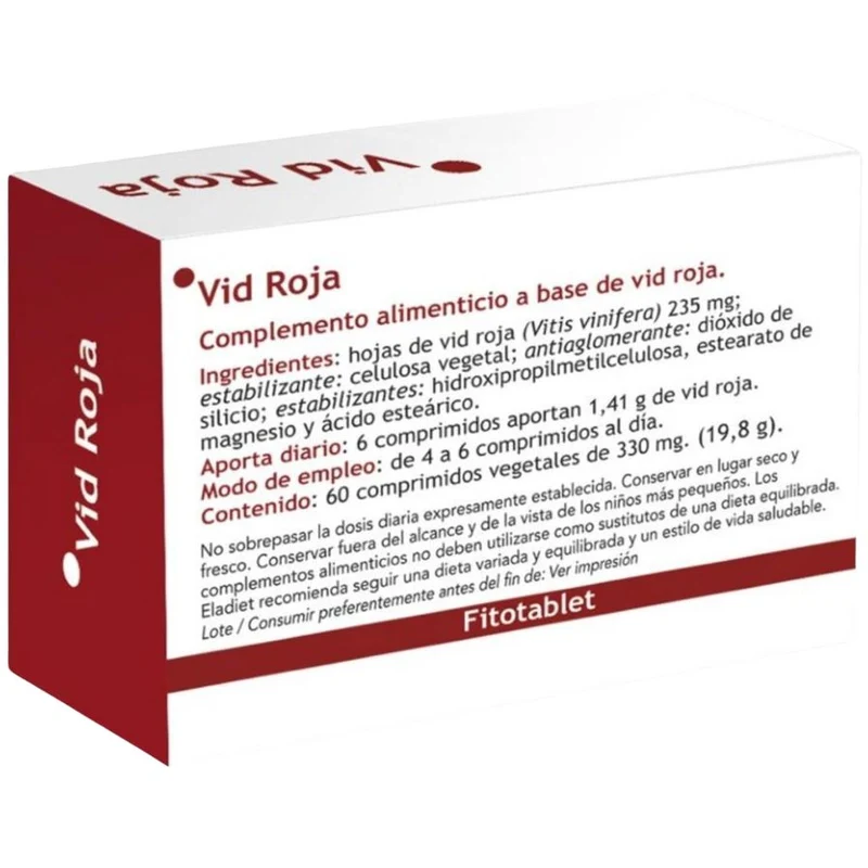 Vid Roja Fitotablet 60 Comprimidos | Eladiet