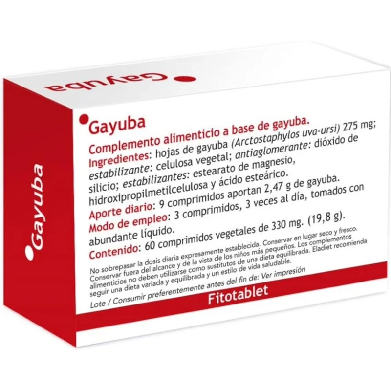 Gayuba Fitotablet 60 Comprimidos | Eladiet