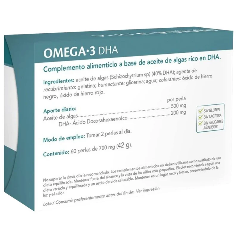 Omega 3 DHA 60 Perlas | Eladiet
