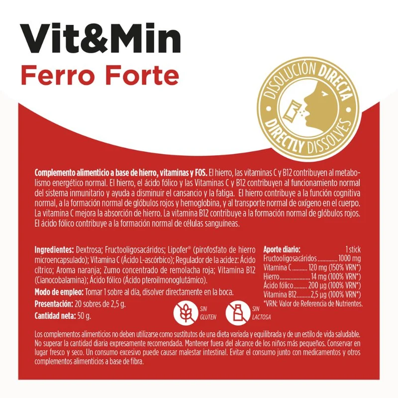 Vit&Min Ferro Forte 20 Sobres | Eladiet