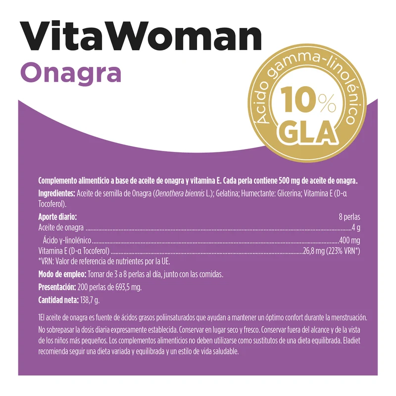 Aceite de Onagra Perlas | Eladiet