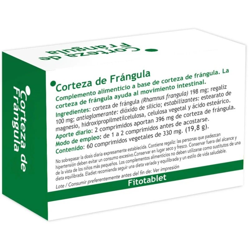 Corteza de Frangula Fitotablet 60 Comprimidos | Eladiet