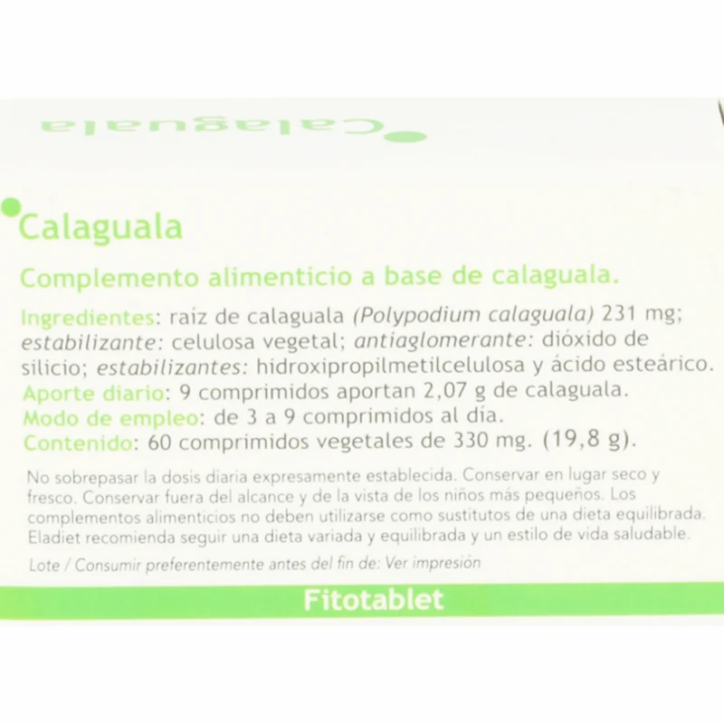 Calaguala Fitotablet 60 Comprimidos | Eladiet