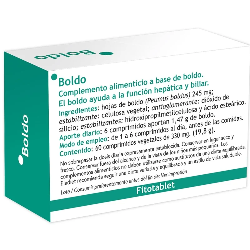 Boldo Fitotablet 60 Comprimidos | Eladiet