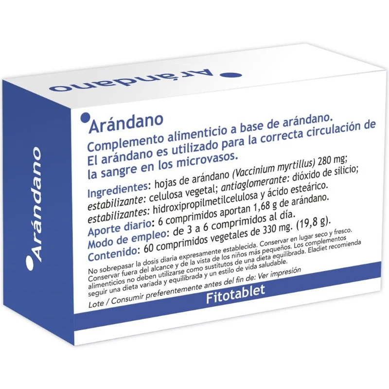 Arandano Fitotablet 60 Comprimidos | Eladiet