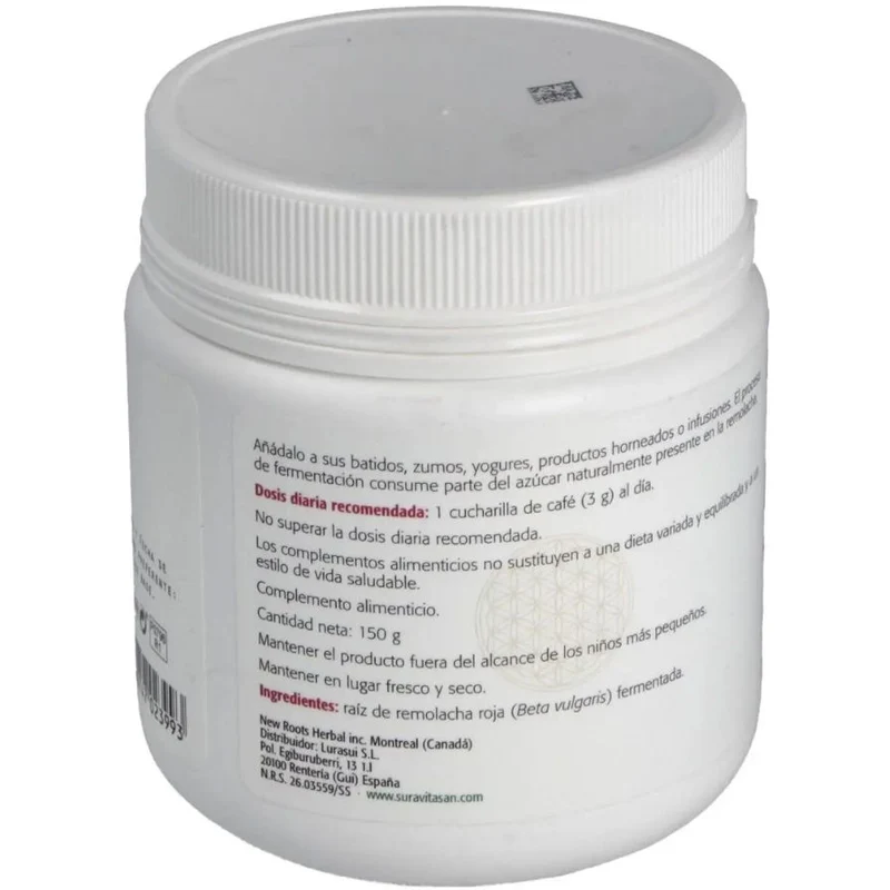 Remolacha Roja Fermentada 150 gr | Sura Vitasan