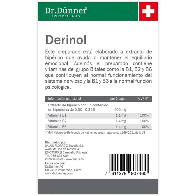 Derinol 40 Capsulas | Dr Dunner