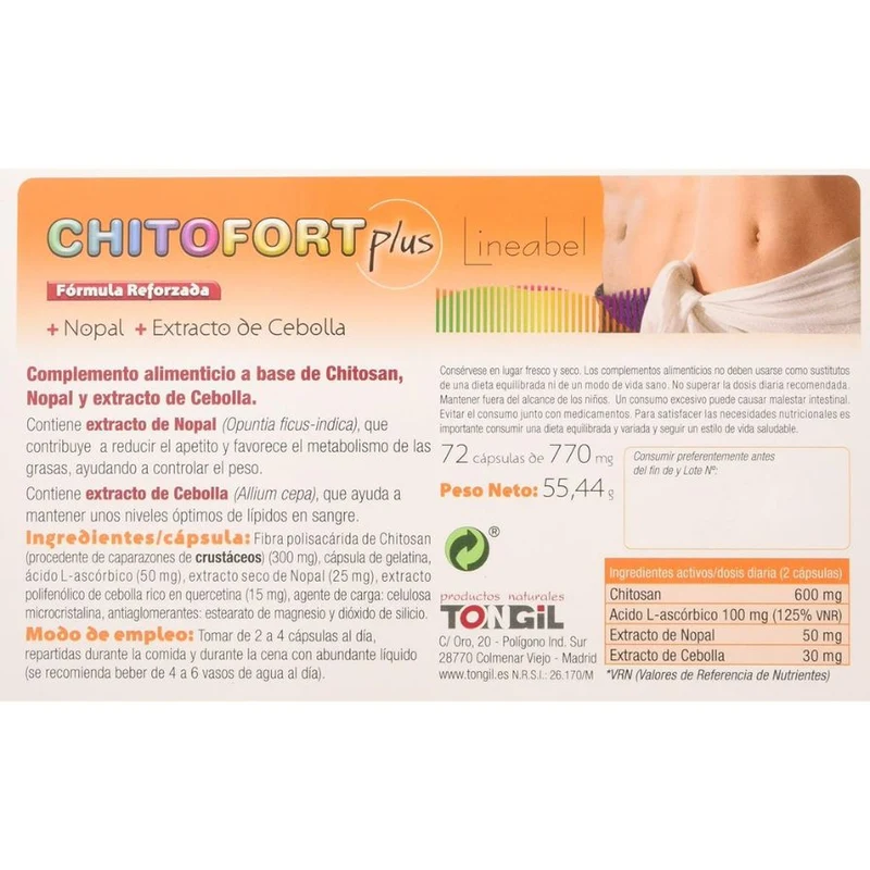 Chitofort Plus 72 Cápsulas | Tongil