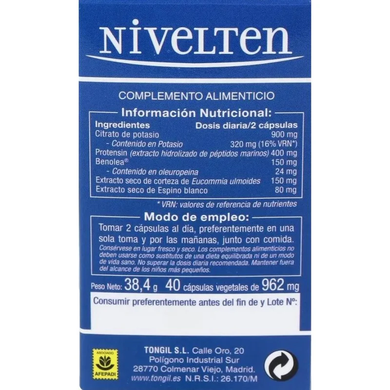 Nivelten 40 Capsulas | Tongil