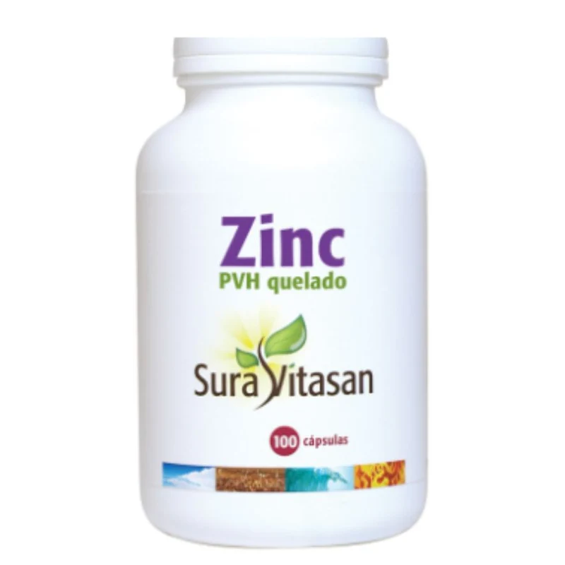 Zinc PVH Quelado 100 Capsulas | Sura Vitasan