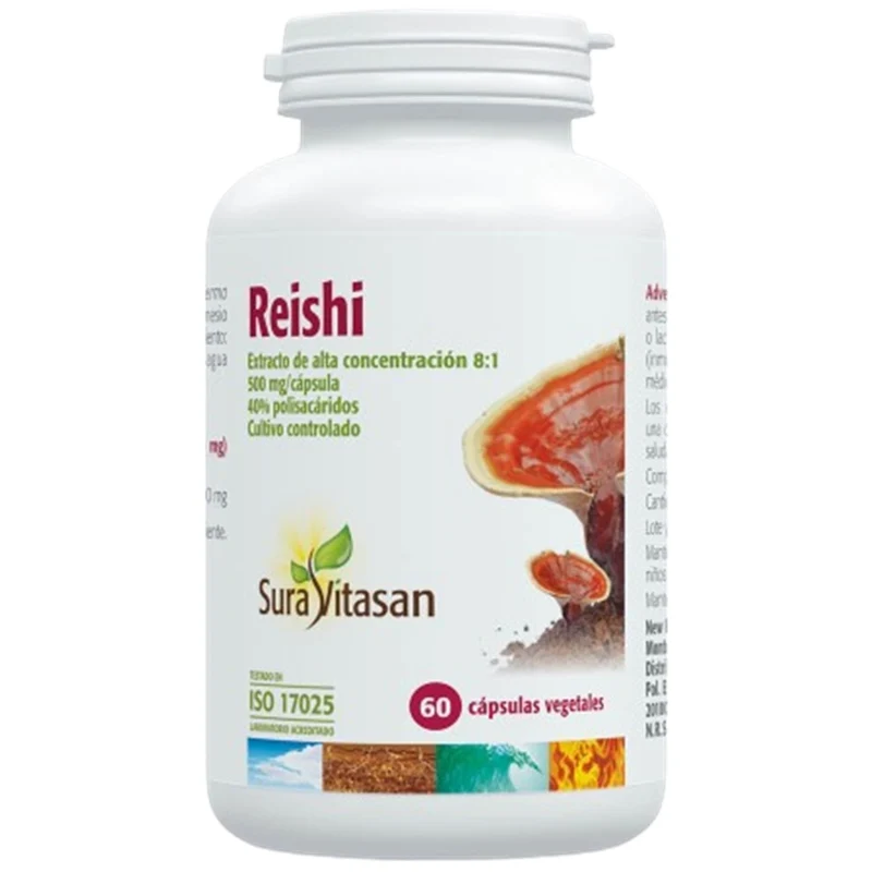 Reishi 500 mg 60 Capsulas | Sura Vitasan