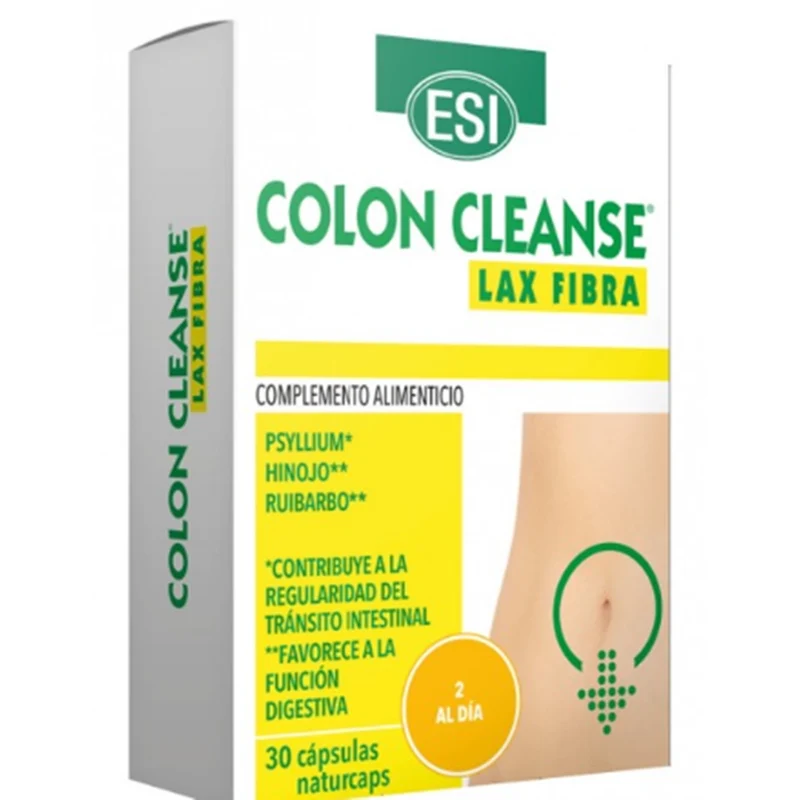 Colon Cleanse Lax Fibra 30 Naturcaps | ESI
