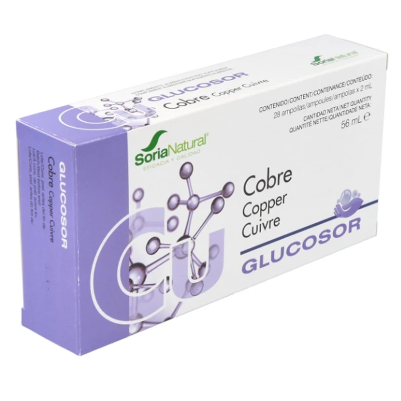 Glucosor Cobre 28 Ampollas | Soria Natural