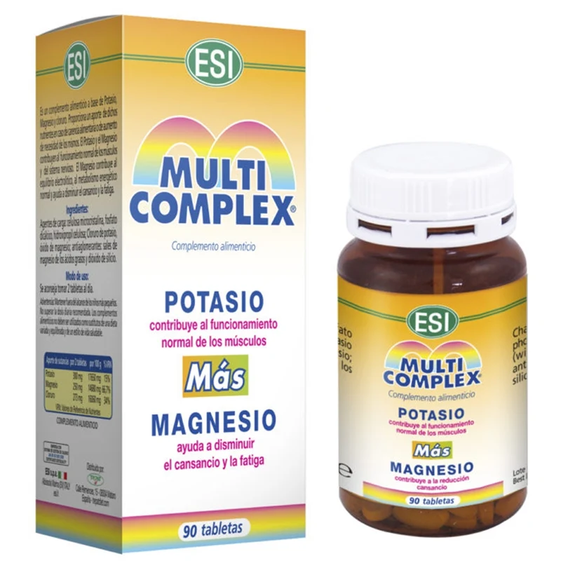Multicomplex Potasio Magnesio 90 Tabletas | Esi