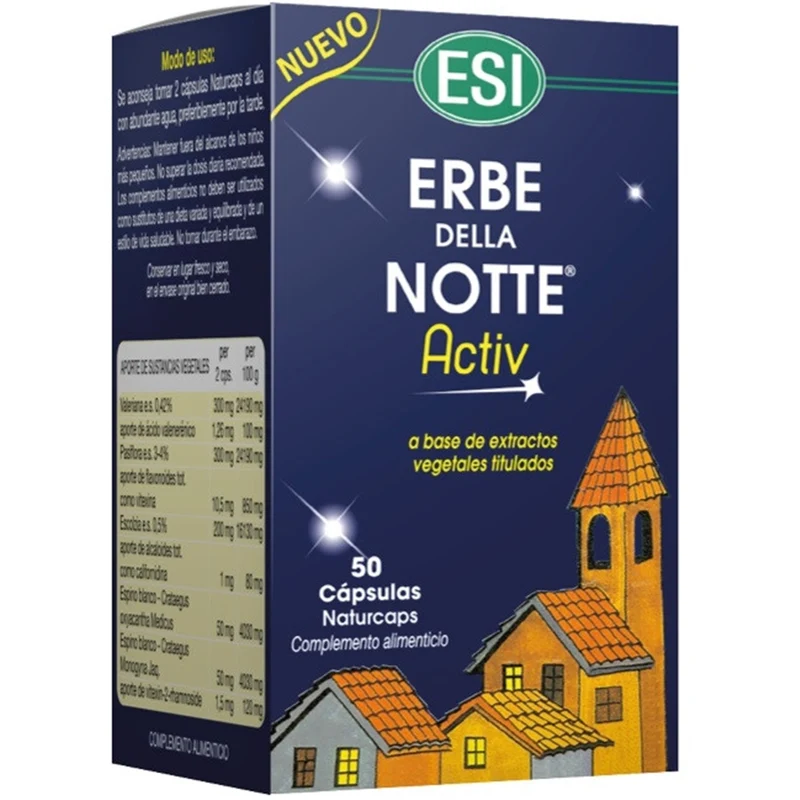Erbe Della Notte Activ 50 Capsulas | Esi