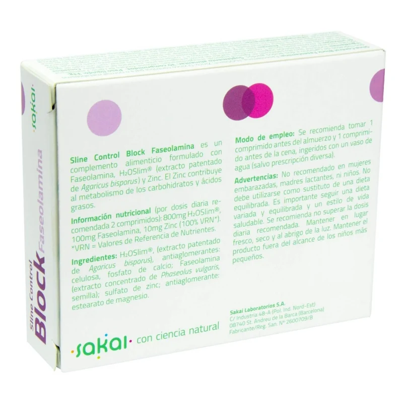 Sline Control Block Faseolamina 30 Comprimidos | Sakai