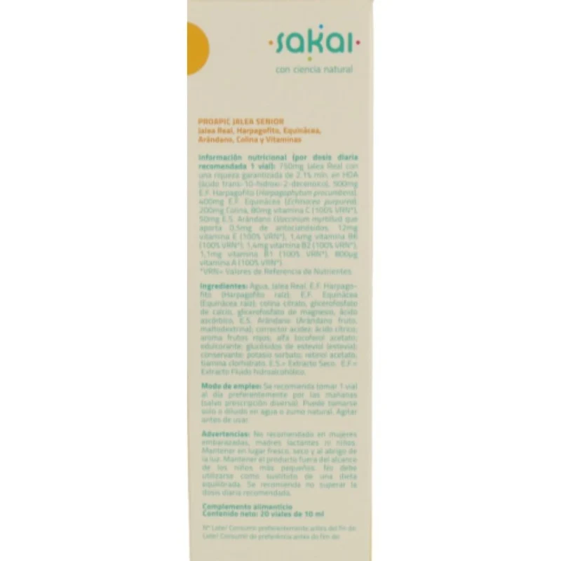 Proapic Jalea Senior 20 Viales | Sakai