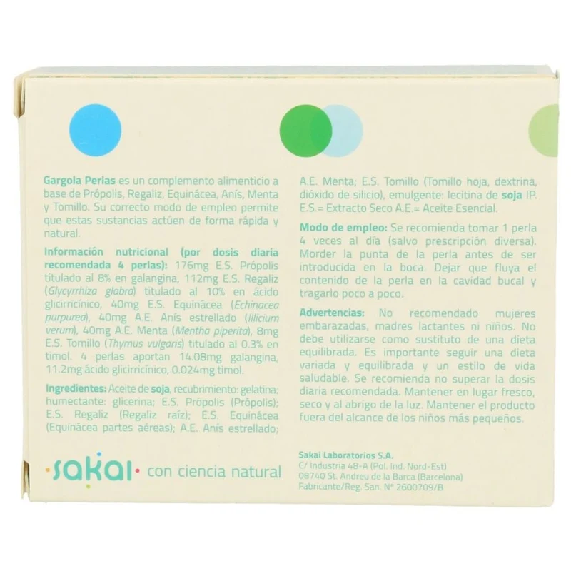 Gargola 30 Perlas | Sakai