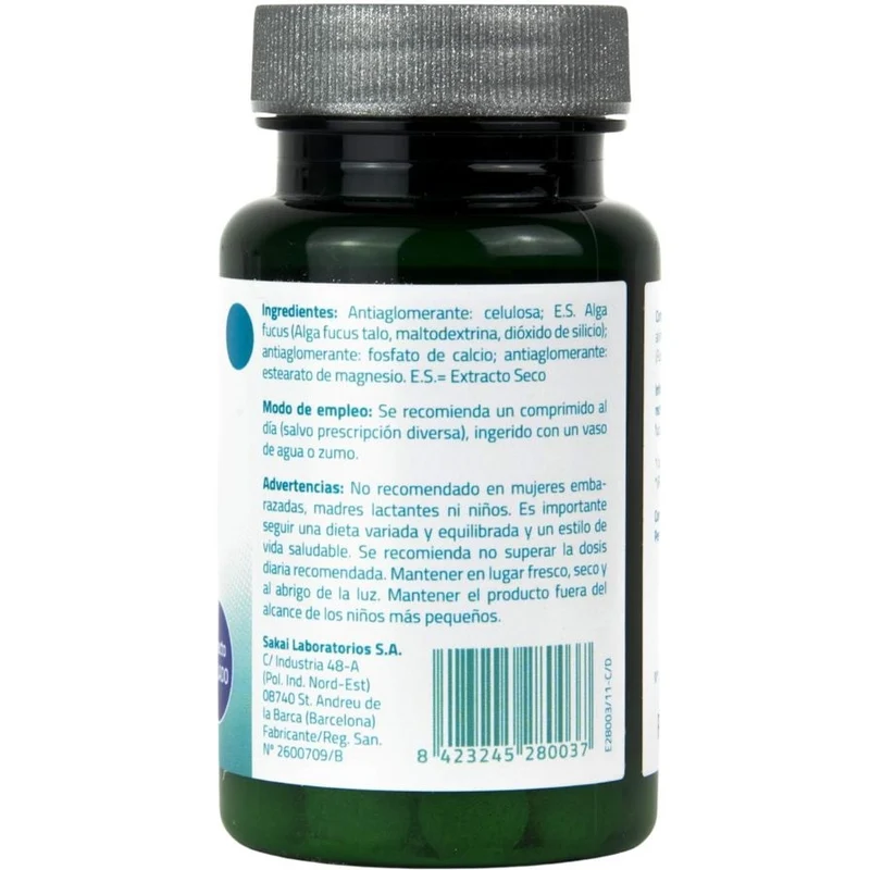 Alga Fucus 100 Comprimidos | Sakai