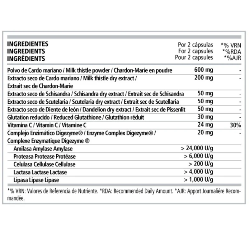 Detox Complex 60 Capsulas | PWD Nutrition