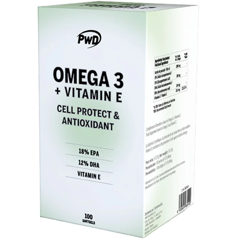 Omega 3 + Vitamina E 90 Perlas | PWD Nutrition