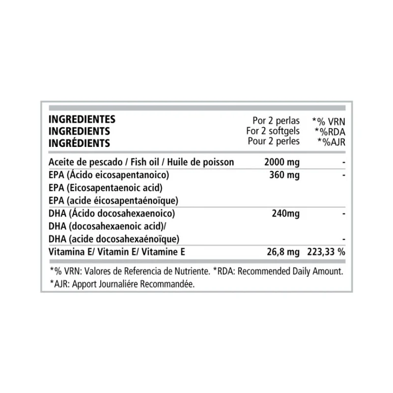 Omega 3 + Vitamina E 90 Perlas | PWD Nutrition