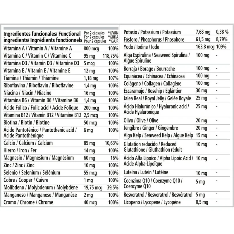 Vitalife 60 Capsulas | PWD Nutrition