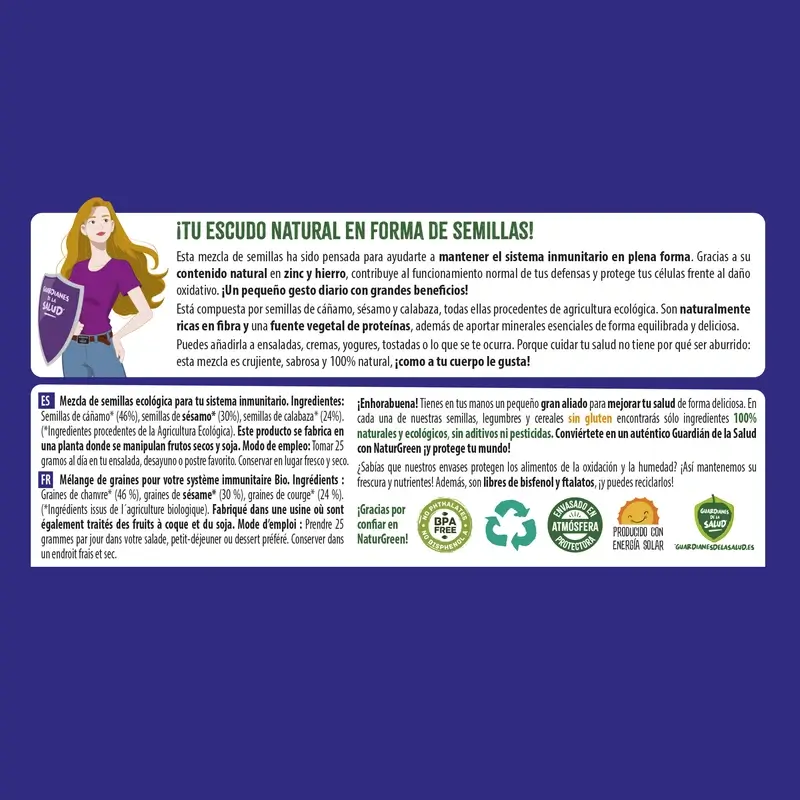 Naturgreen Semillas Ecológica Para Tu Sistema Inmunitario, 175 gramos