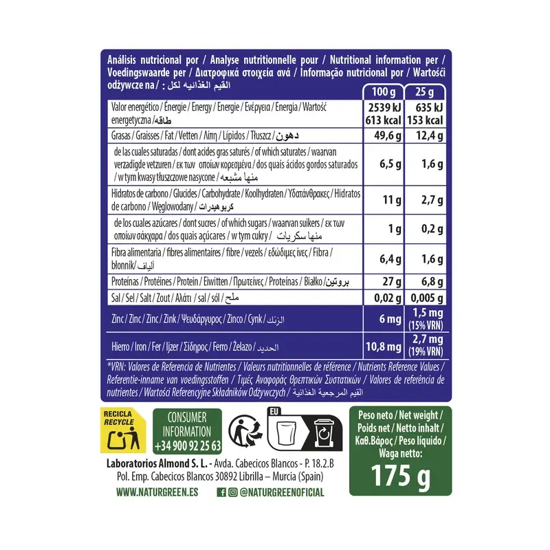 Naturgreen Semillas Ecológica Para Tu Sistema Inmunitario, 175 gramos