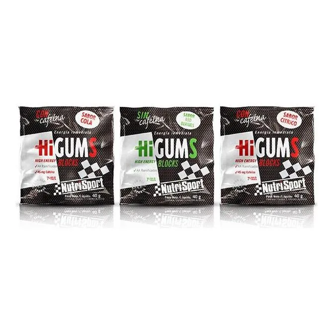 Higums con Cafeina 20 Bolsas | Nutrisport