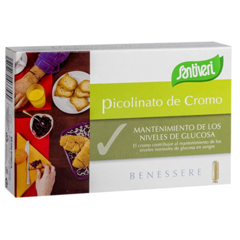 Picolinato de Cromo 40 Capsulas | Santiveri
