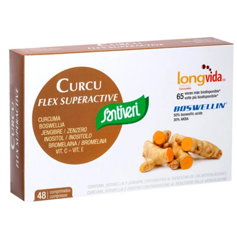 Curcu Flex Superactive 48 Comprimidos | Santiveri
