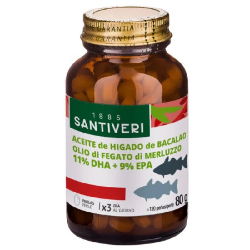 Aceite de Higado de Bacalao 120 Perlas | Santiveri