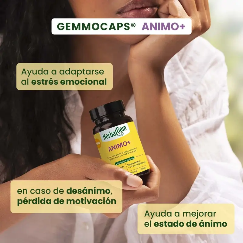 Herbalgem Gemmocaps Stress Protect Ánimo +, 30 cápsulas