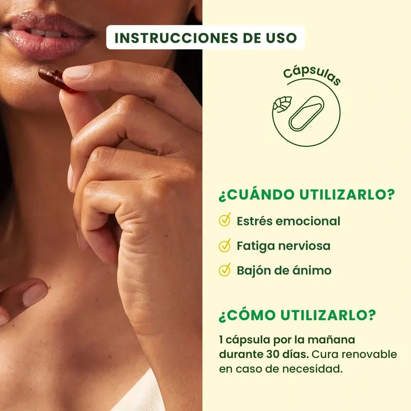 Herbalgem Gemmocaps Stress Protect Ánimo +, 30 cápsulas