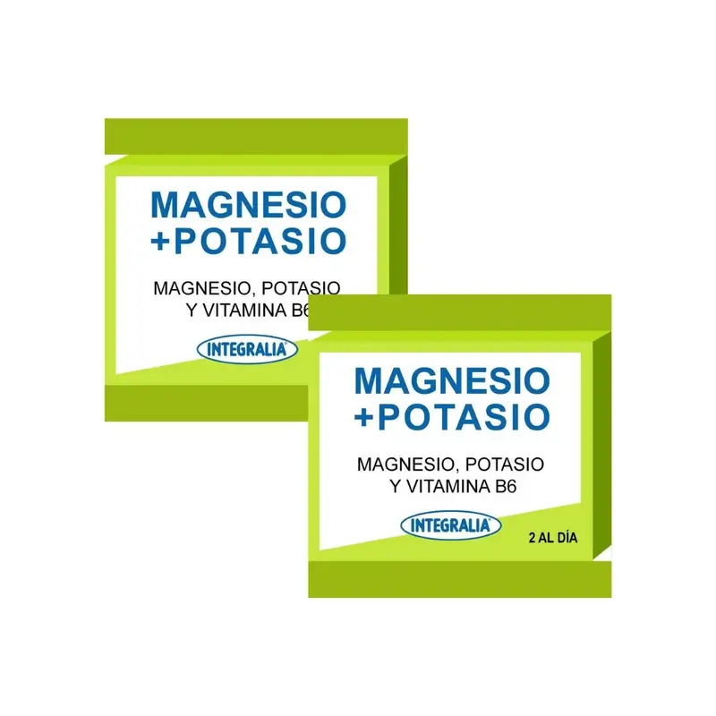 Integralia Magnesium + Potassium + Vitamin B6, 2X60 Capsules