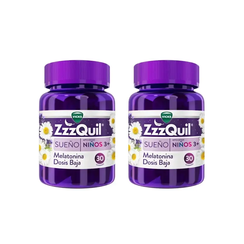 Zzzquil Natura Kids Melatonin Low Dose +3 Years, 2X30 Gummies